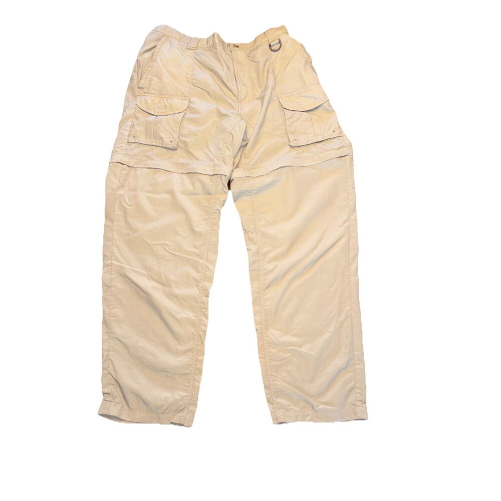 Columbia PFG Omni Shade Convertible Zip Away Pant Khaki Men’s L Ripstop
